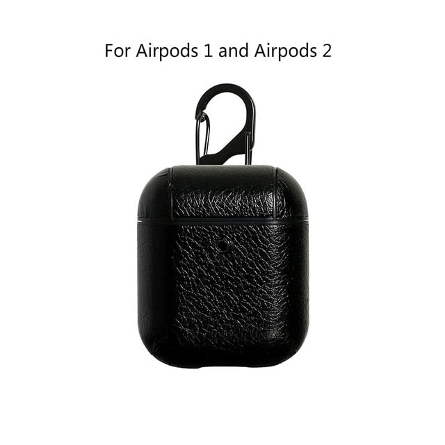 Airpods Cases For Apple  Strap Leather with Buttons